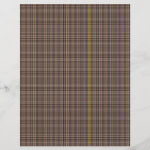 Coffee Brown Plaid Pattern