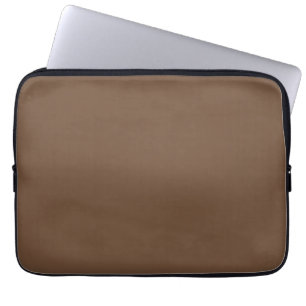 Coffee Brown Solid Colour  Laptop Sleeve