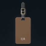 Coffee Brown Solid Colour  Luggage Tag<br><div class="desc">Coffee Brown Solid Colour. Modern colour.</div>