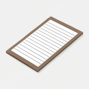 Coffee Brown Solid Colour Post-it Notes