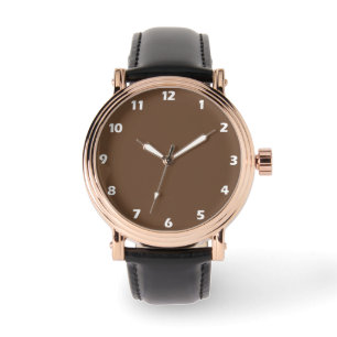 Coffee Brown Solid Colour  Watch