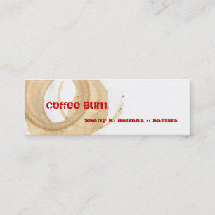 Coffee Burn Barista Mini Business Card