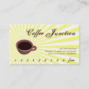 Coffee Burst Drink Punch / Loyalty Card