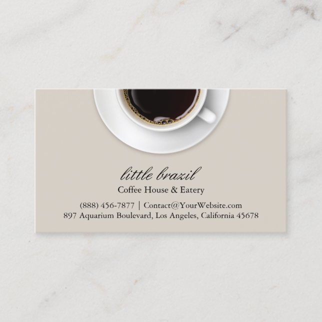 Coffee Business Card (Front)