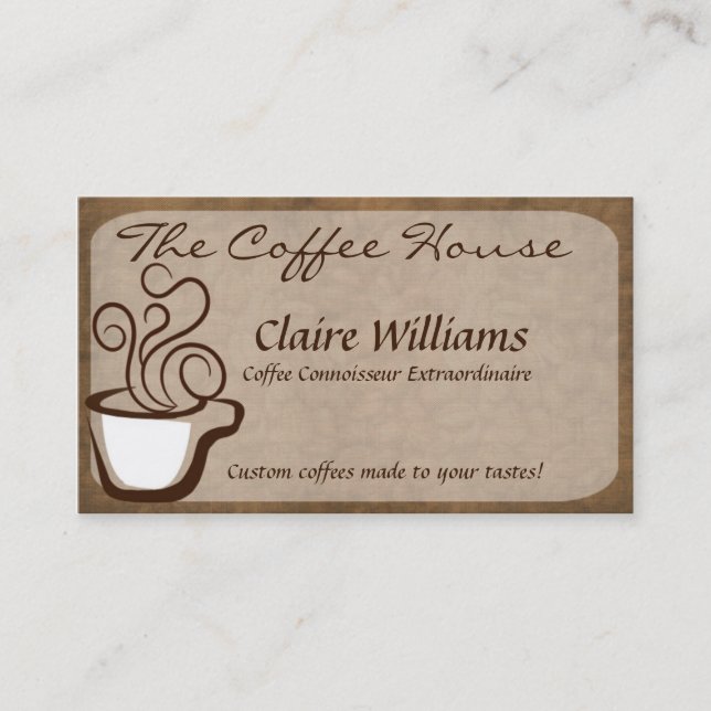 Coffee Business Card (Front)