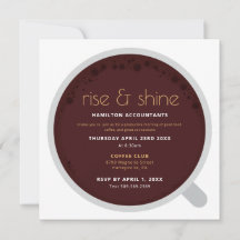 Coffee Business Networking Invitation