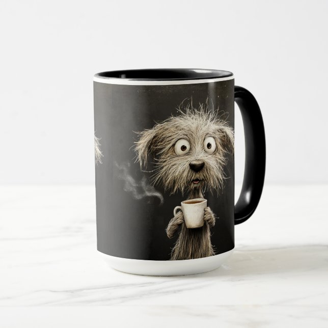 Coffee Buzz Puppy Mug (Front Right)