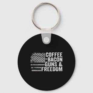 Coffee Bycon Guns And Freedom - Bbq Grill Pro Gun Key Ring