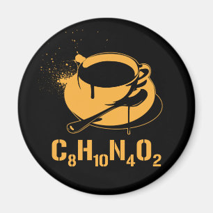 Coffee C8H10N4O2 Magnet