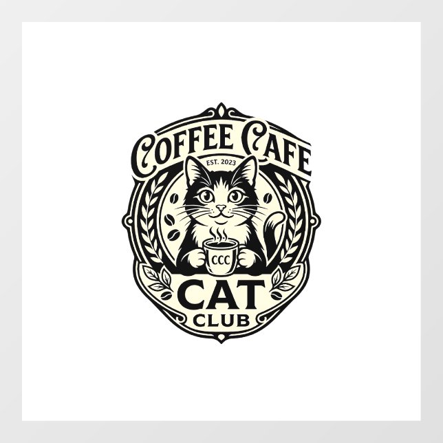 Coffee Cafe Cat Funny Cat Graphic - Coffee Cafe Ca (Sheet)
