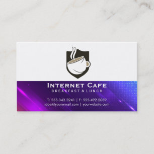 Coffee Cafe Logo   Restaurant  Business Card