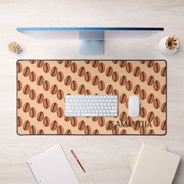 Coffee Caffeine Beans Desk Mat (Office 1)
