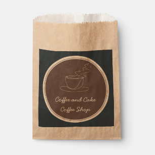 Coffee & Cake Coffee Shop Favour Bags