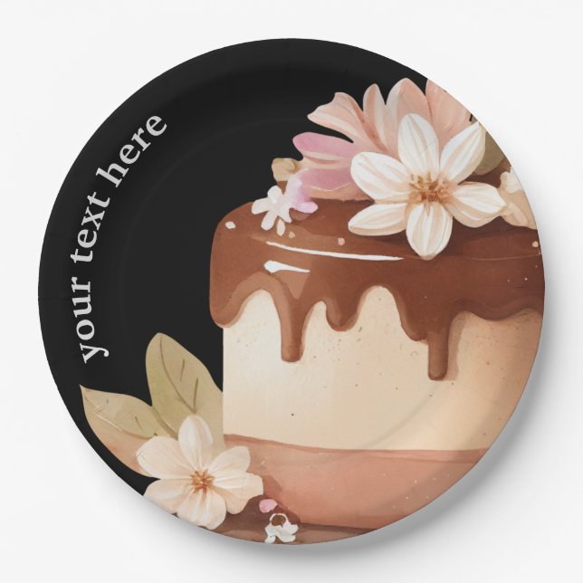 Coffee Cake paper plates (Front)