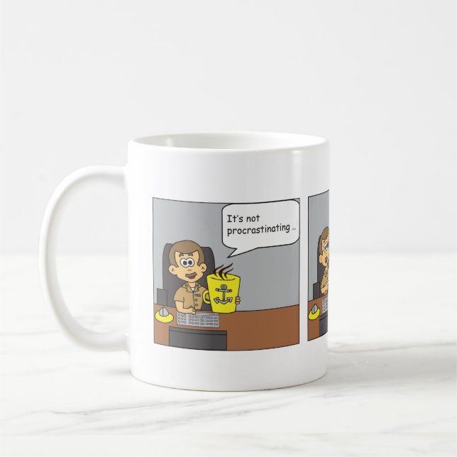 Coffee Cartoon Cup (Left)