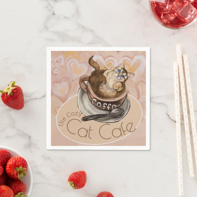 Coffee Cat Cafe   Napkin (Insitu)