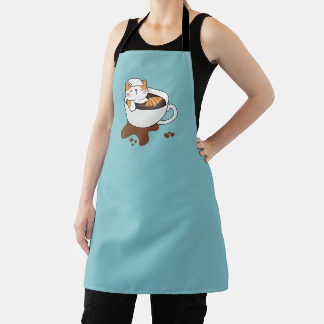Coffee Cat Spa Apron (Insitu)