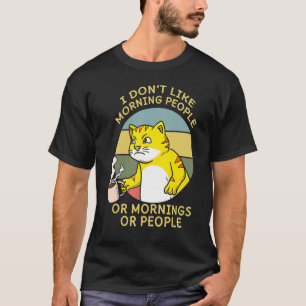 Coffee Cat Whisperer Caffeinated Coffeeholic T-Shirt
