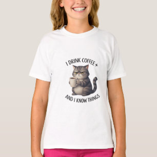 Coffee Cat Wisdom T-Shirt