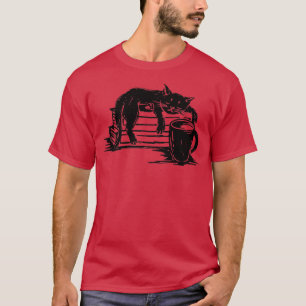 Coffee CatDrink Coffee Read Books T-Shirt