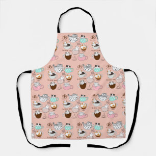 Coffee Cats Funny Apron
