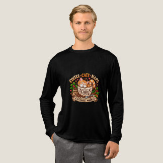 Coffee Cats Naps T-Shirt Tri-Blend Shirt