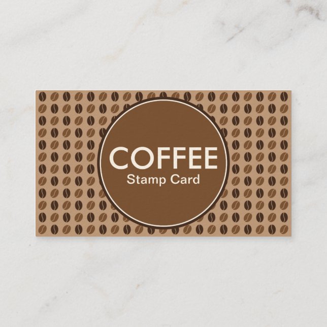 coffee centre loyalty card (Back)