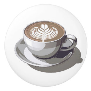 Coffee ceramic knobs