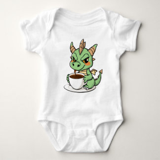 Coffee, Chaos & Drachenpower Baby Bodysuit