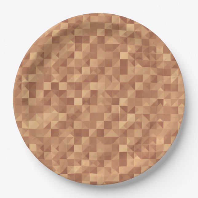 Coffee Chic Party Plates: Disposable Elegance Paper Plate (Front)