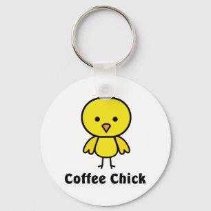 Coffee Chick Key Ring