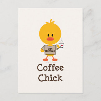 Coffee Chick Postcard