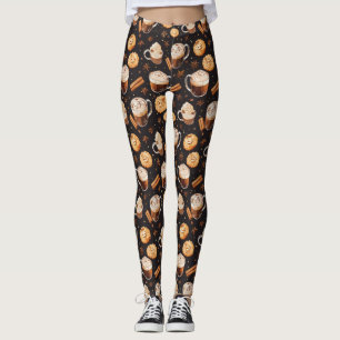 Coffee Chocolate and Cookies Leggings