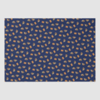 Coffee & Chocolate Biscuits Pattern Navy Blue Food
