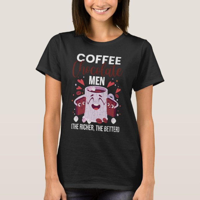 Coffee Chocolate Men   Food   Eater Graphic T-Shirt (Front)