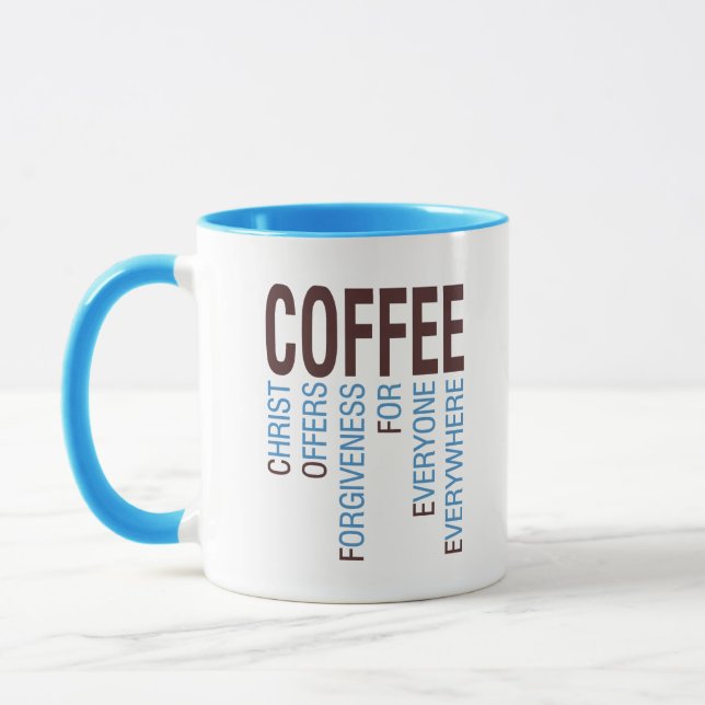 Coffee Christian Acronym Mug (Left)