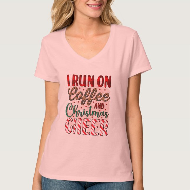 Coffee & Christmas Cafe staff bulk T-Shirt (Front)