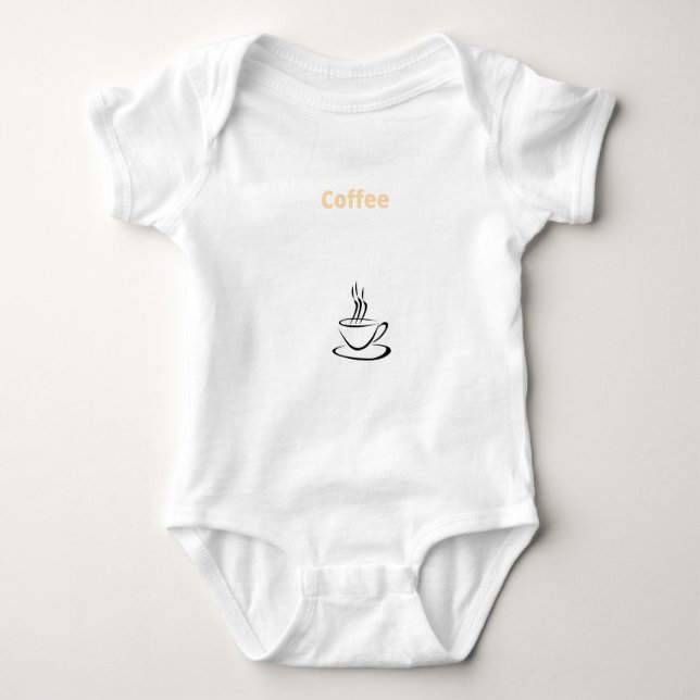 Coffee - Coffee Baby Bodysuit (Front)