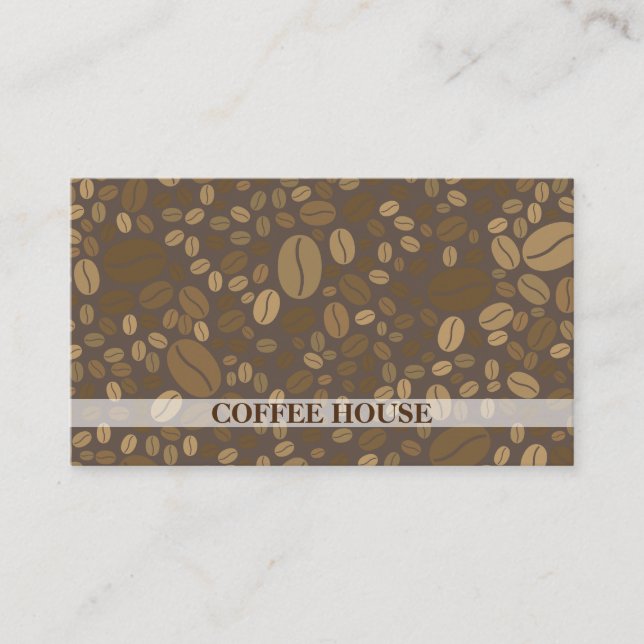 Coffee / Coffee Beans / Barista Business Card (Front)