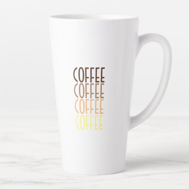 COFFEE COFFEE COFFEE COFFEE      LATTE MUG (Right)