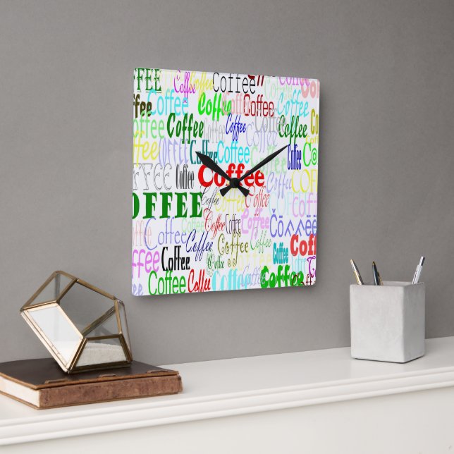 Coffee Coffee Coffee! Wall Clock (Office)