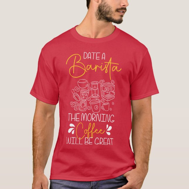 Coffee Coffee Cup Bar funny T-Shirt (Front)