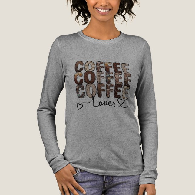 Coffee. Coffee lover. Tri-Blend Shirt (Front)