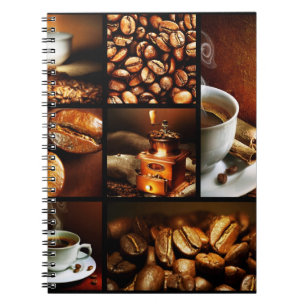 Coffee Collage 2 Spiral Notebook
