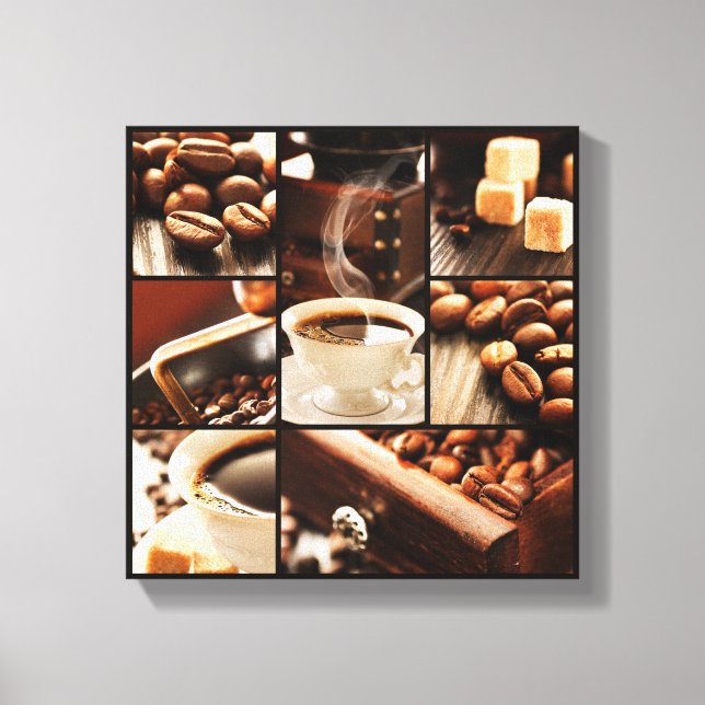 Coffee Collage Canvas Print (Front)