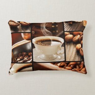 Coffee Collage Decorative Cushion
