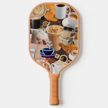 Coffee Collage Pickleball Paddle