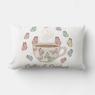 Coffee & Comfort Peaceful Butterfly Pillow