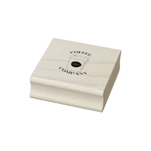 coffee company rubber stamp