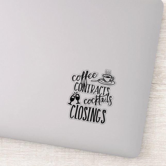 Coffee Contracts Cocktails Closing Realtor (Detail)